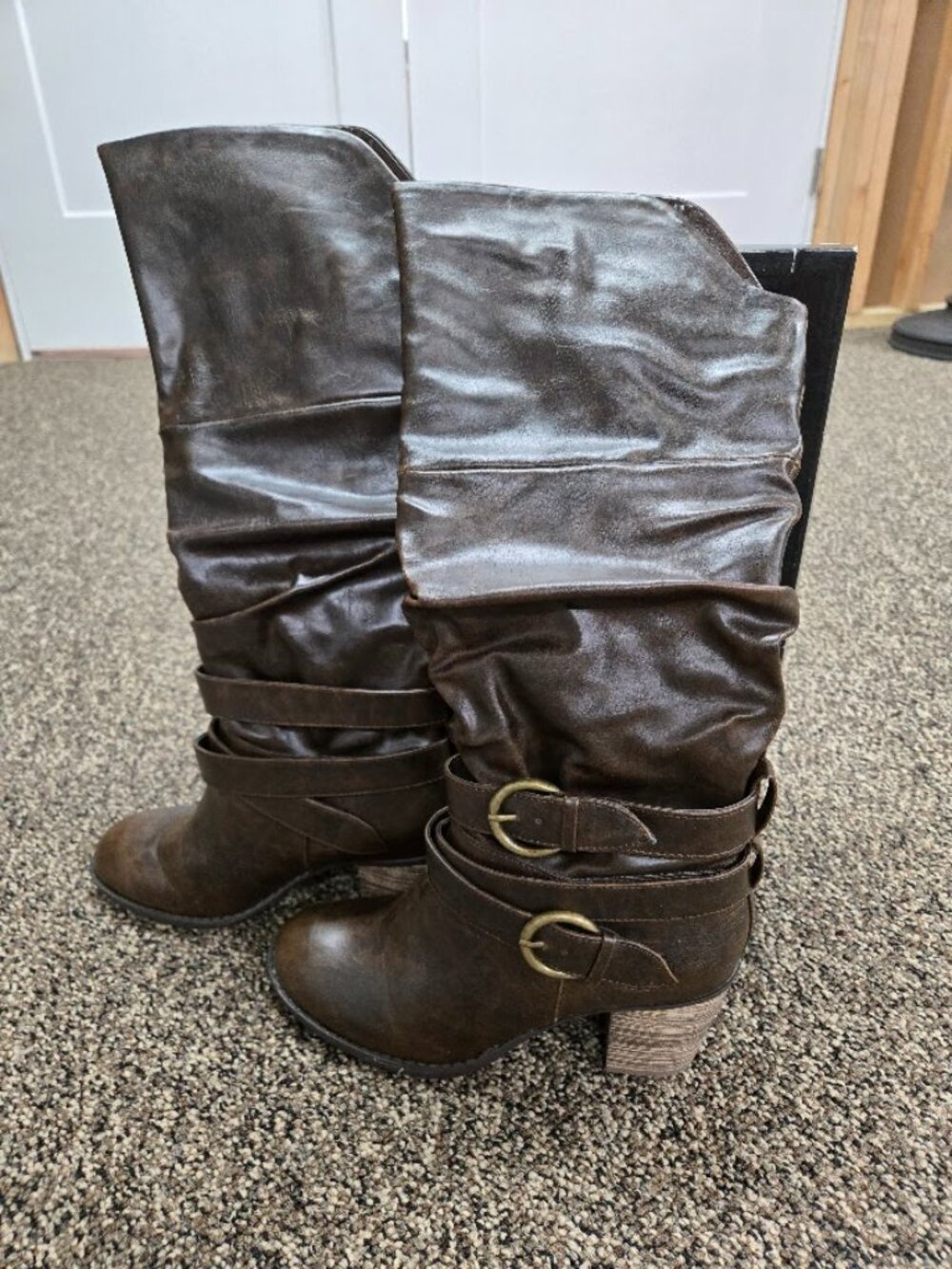 Diba Brown Heeled Boots for Women